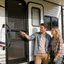 Tay nắm cửa màn hình LACYESUK RV, Thanh lấy có thể điều chỉnh bằng nhôm đa năng, Thanh vào Thiết kế thanh ngang bằng nhôm có thể điều chỉnh Thanh ngang RV Entry