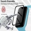 2-10 Chiếc Cong Kính Cường Lực Cho Xiaomi Band 10 9 8 Pro Active 9Pro 8Pro Đen Edge Bảo Vệ Màn Hình Cho Xiaomi Band 7 6 5 4c Pro 7Pro Chống Vân Tay Phim Kính HD