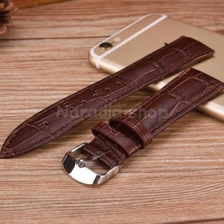 Dây đeo đồng hồ bằng da PU 12-24mm dành cho doanh nghiệp Dây đeo đồng hồ màu nâu đen dành cho nam nữ thay thế