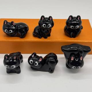LJF 1 / 6 Cái Dễ Thương Mèo Con Để Bàn Trang Trí Phòng Hình Hoạt Hình Thu Nhỏ Bla Mèo Micro Phong Cảnh Nhựa Đồ Trang Trí Trang Trí Nhà VN