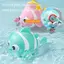 Đồ chơi tắm trẻ em hình chú hề dễ thương Đồ chơi tắm cho trẻ mới biết đi Dây chuyền bơi Đồ chơi tắm cho bé Động vật dễ thương Làm dịu đồ chơi nước Quà tặng trẻ em [mới]