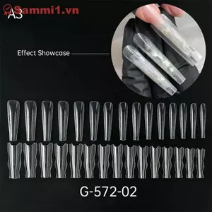 ZK 60 Chiếc Mẫu Móng Tay Sandwich Có Thể Tái Sử Dụng, 15 Kích Cỡ Cho Quan Tài / Hạnh Nhân Nối Dài VN