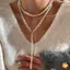 Chuỗi ngọc trai cổ điển nhiều lớp ngọt ngào, trang sức thanh lịch dành cho nữ, phù hợp làm quà tặng vàwear tại tiệc cưới