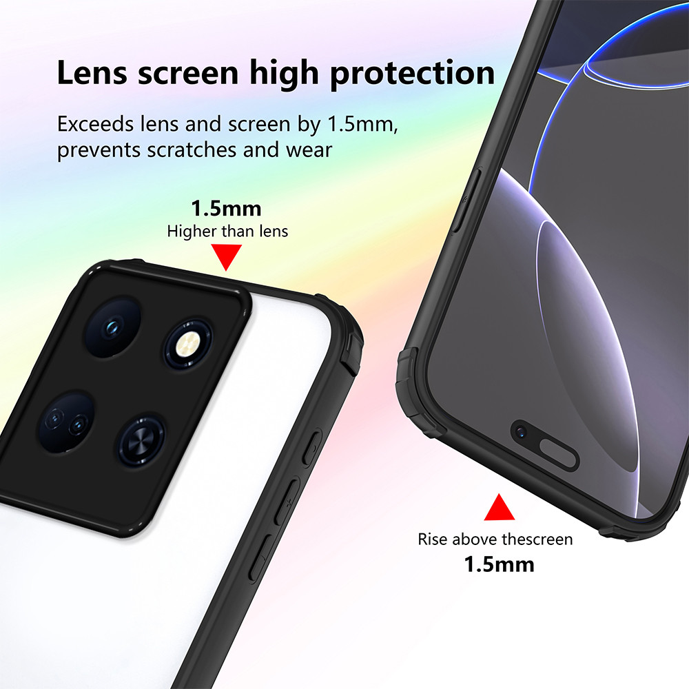 Ốp lưng Infinix Note 30 5G Vỏ bảo vệ bốn góc Vỏ trong suốt cho Infinix Note 30 4G Vỏ điện thoại
