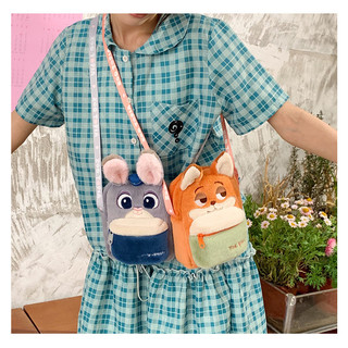 Ba lô Messenger Plush Zootopia - Túi đeo chéo dễ thương hợp thời trang để đi chơi