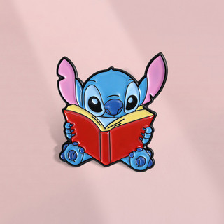 Lilo Stitch Sách Đọc & Huy Hiệu Kim Loại Dễ Thương, Phù Hợp Làm Quà Tặng Cho Bạn Bè