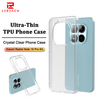 Ốp điện thoại trong suốt Lereach Crystal cho Xiaomi Redmi Note 15 Pro Note 15 Pro 4G Plus Note 15 Pro 5G Chống sốc siêu mỏng | Chống Trầy Xước