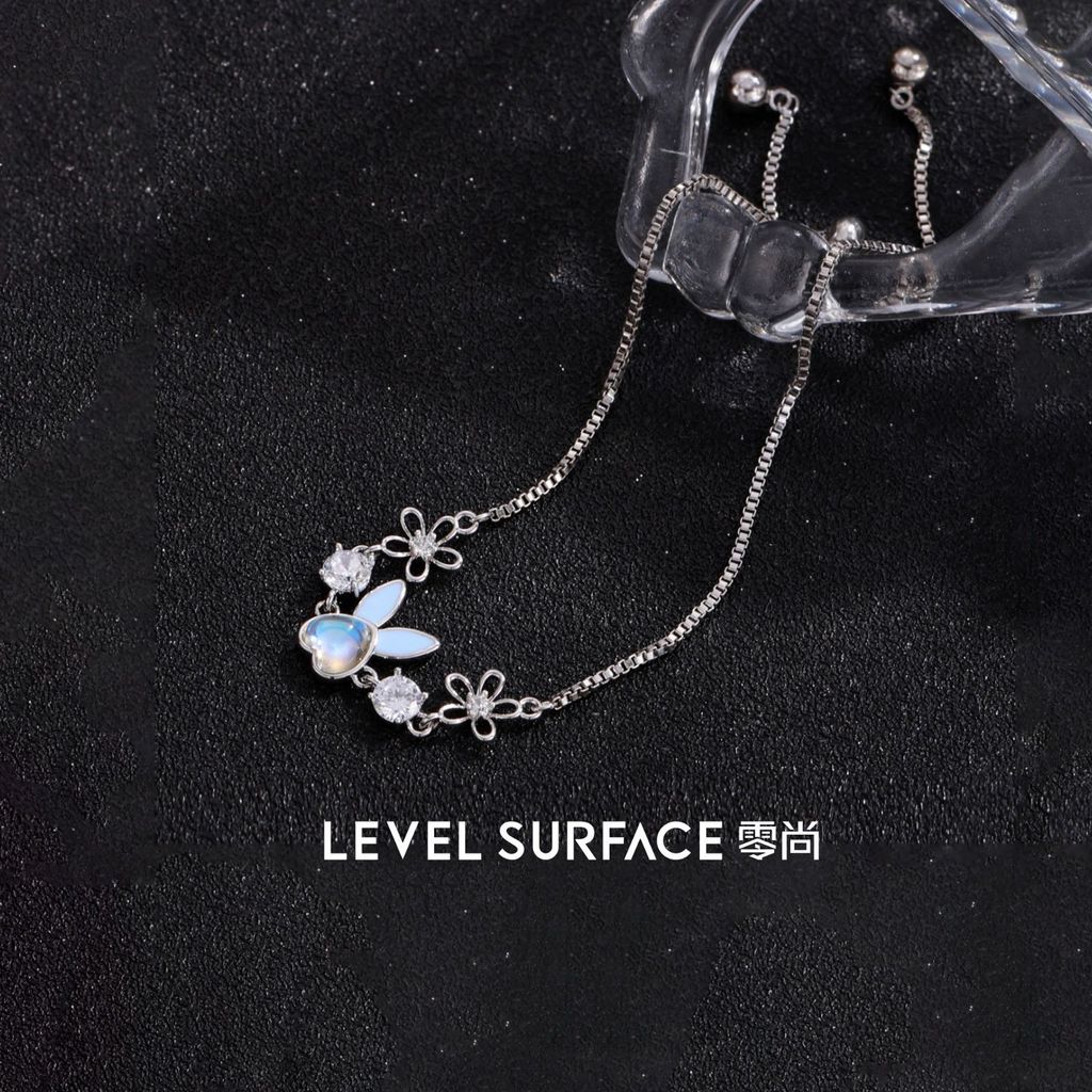 Vòng tay thỏ dễ thương Zircon đa năng đơn giản