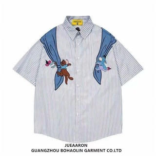 Áo sơ mi nam ngắn tay thời trang unisex, thiết kế Mỹ, chất liệu cao cấp