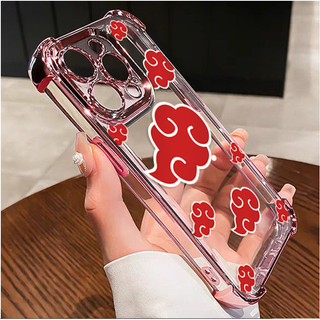 Ốp Lưng Cho Xiaomi Redmi 15 15C Note 14 Pro Plus 5G 10 11 12 13 Pro 10S 11S 4G 14C 12C 10C 13 12 Ốp Lưng Anime Naruto Akatsuki Cloud Thời Trang Silicon Chống Sốc Mềm Trong Suốt