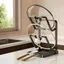 Giá để đồ nắp nồi nhà bếp YUUKII, Giá sắp xếp nắp nồi thẳng đứng thiết kế chữ U, Dễ dàng làm sạch Tiết kiệm không gian với khay nhỏ giọt Mặt bàn Giá đỡ nắp nồi Đồ dùng nhà bếp