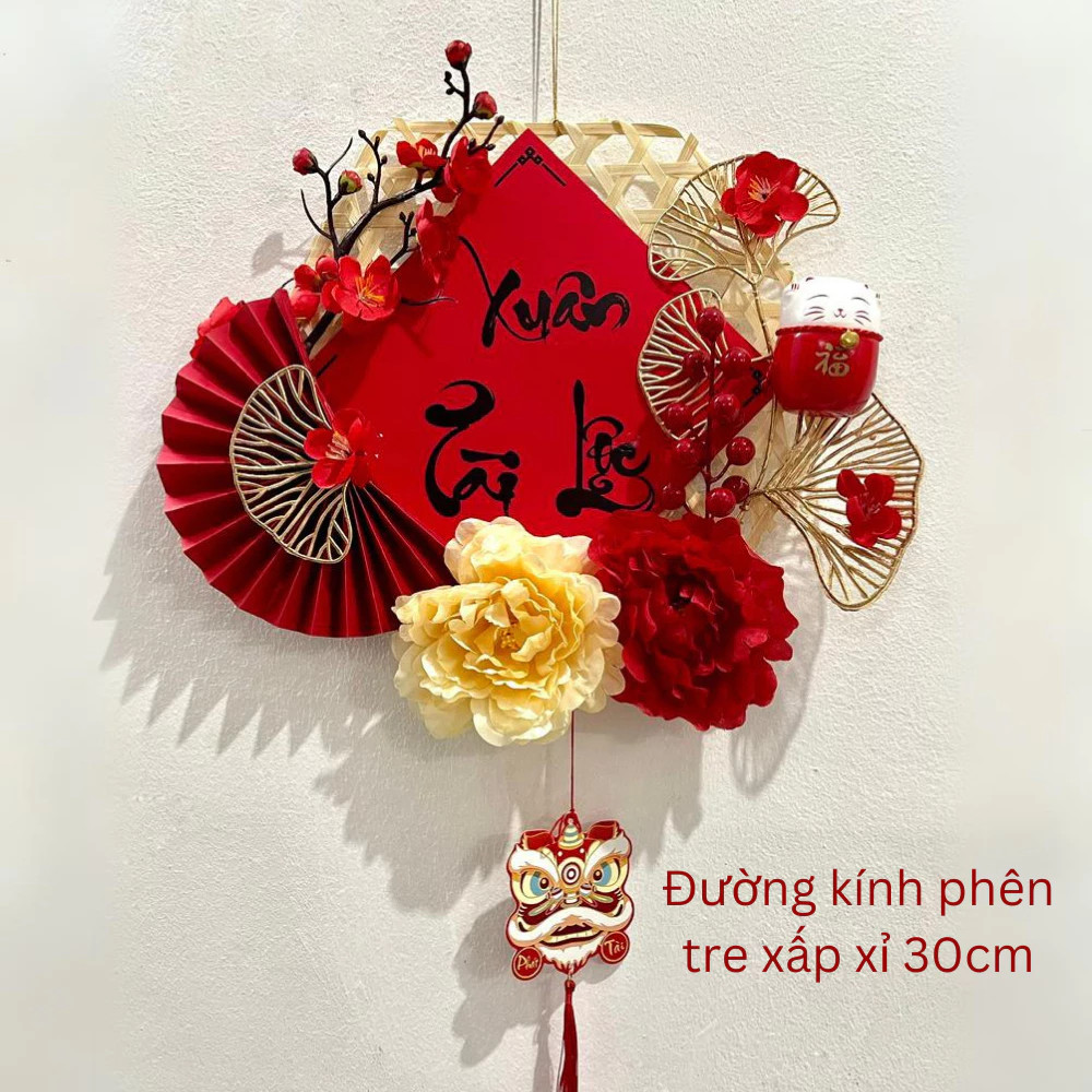 [Tết 2026] Set Mẹt Làm Sẵn Trang Trí Tết 2026 Treo Cửa May Mắn Chiêu Tài Lộc-Phụ Kiện Trang Trí Nhà Cửa Hottrend ANGI