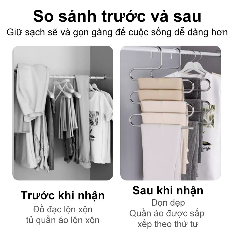 𝐎𝐥𝐢𝐟𝐞 Móc treo quần chuyên dụng Đa Năng giá treo quần INOX Giá treo quần hình chữ S Móc treo quần chuyên dụng