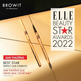 Chì Kẻ Mày Siêu Mảnh Browit Đầu Bút Siêu Mềm Lâu Trôi Lông Mày Sắc Nét Pro Slim Brow Pencil 0.06g
