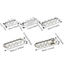 Đế Taco DELMER có khay, Giá đỡ Taco bằng thép không gỉ chống trượt, di động có cốc đựng nước sốt chất lượng cao cho khay trưng bày bánh kếp Tacos 1 / 2 / 3 / 4