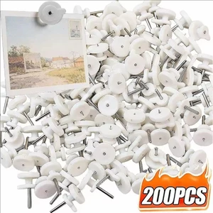 50 / 100 / 200 CÁI Không có móc treo tường | Móng tay không dấu vết bằng thép ABS có chân gia cố, chịu tải mạnh để trang trí ánh sáng, lắp đặt dễ dàng nhấn