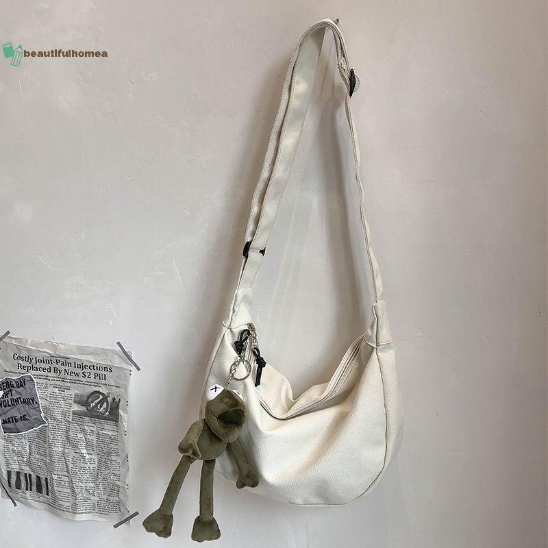 Túi đeo chéo vải BeautifulHomeA Dung tích lớn Hip-Hop Phong cách đường phố cho cả nam và nữ VN