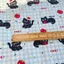 Tất Cả Cotton 40 Đếm In Vải Hoạt Hình Dễ Thương Kẻ Sọc Mèo Nhỏ Đen Quần Áo Phụ Kiện Tóc Túi Handmade diy Thú Cưng Vải 4.3
