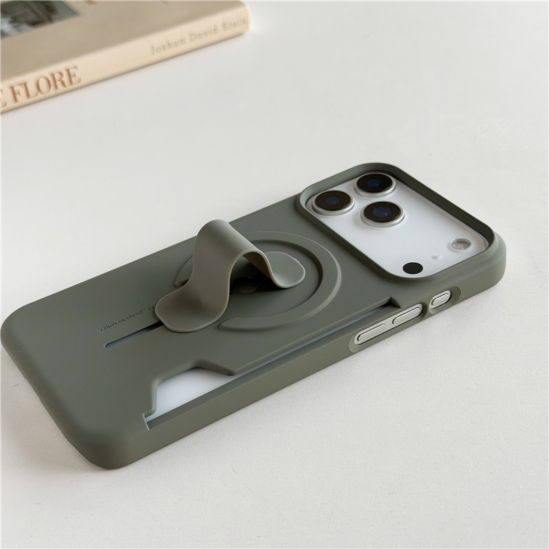 Ốp điện thoại iPhone 17 Pro Max 6C Skin Touch PC Stand