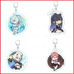 BH2 Xanh Lưu Trữ Acrylic Móc Khóa Shiroko Sunaookami Mặt Dây Chuyền Túi Phụ Kiện Anime Ngoại Vi HB2