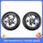 2 Chiếc 100Mm Xe Tay Ga Thay Thế Bánh Xe Có Vòng Bi Đóng Thế Xe Tay Ga Pu Bánh Xe Cho Xe Ô Tô Rocking, Ô Tô Cực, Xe Tay Ga