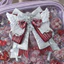 AMBU Itabag Trang trí, Phụ kiện nơ dài Streamers pha lê ItaBag, Trang sức thủ công Kawaii Thắt nơ Gothic Cánh thiên thần Túi nơ Mặt dây chuyền Phụ kiện Cosplay