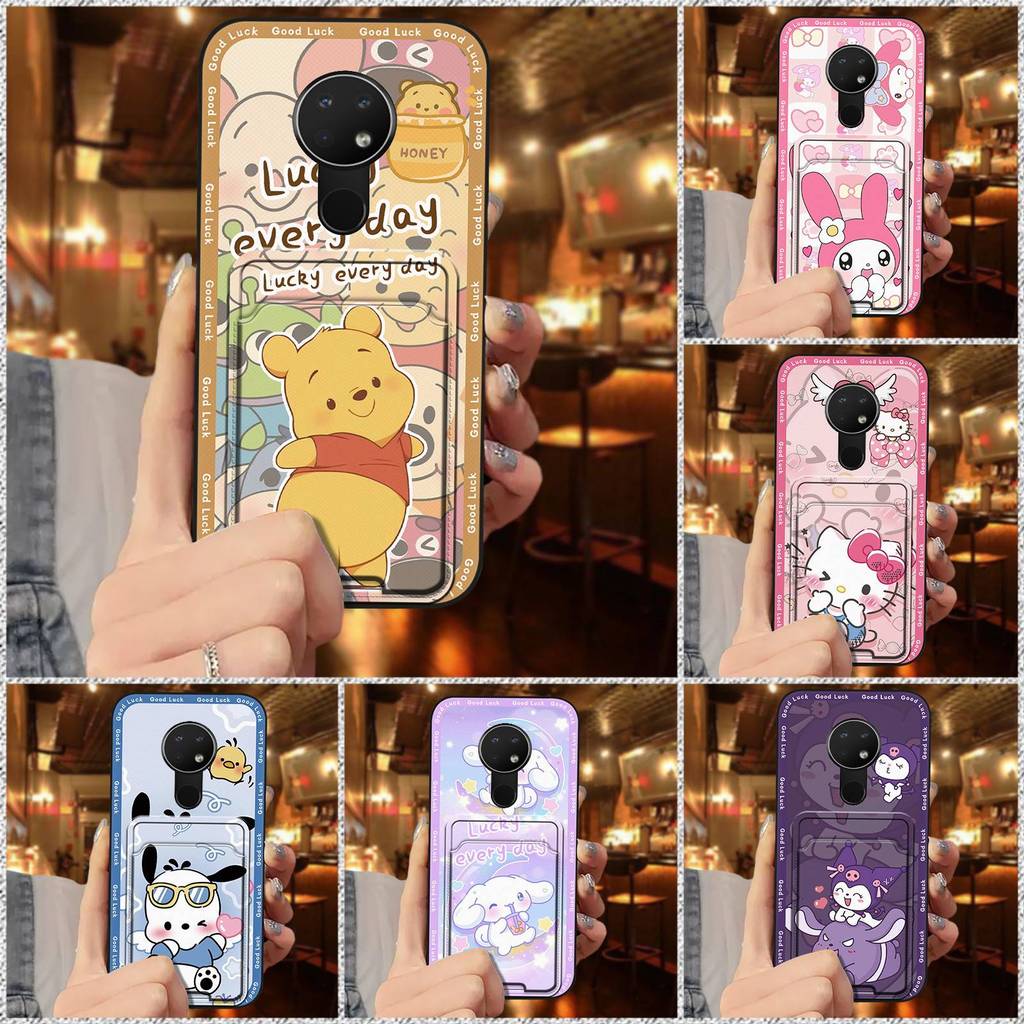 Graffiti Bọc Toàn Bộ Vỏ Điện Thoại TPU Cho Nokia 6.2 / 7.2, Khe Cắm Thẻ, Chống Bụi Bẩn, Thiết Kế Thời Trang, Bền, Dễ Thương, Chống Va Đập