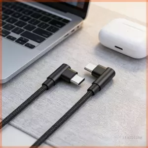 Cáp sạc Star Fast Speed 60W Type C với đầu nối hai góc và chất liệu Nylon có độ bền cho điện tử