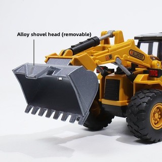 Trẻ em Hợp kim hai đầu Kỹ thuật Xe Đồ chơi Máy xúc quán tính lớn Bé trai Bé trai Đa chức năng chống sốc