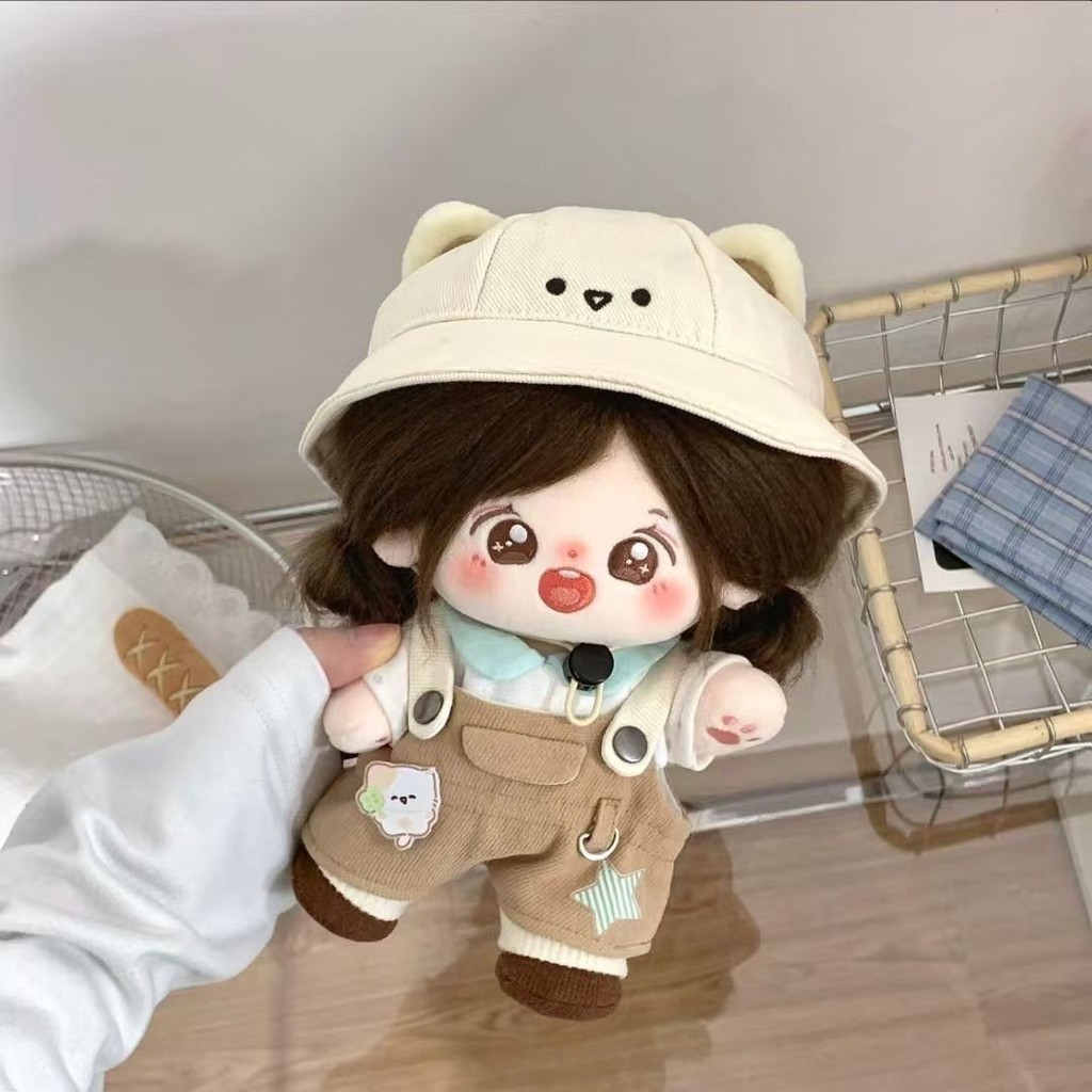 20cm Quần Áo Cho Bé Cotton Búp Bê Dễ Thương Quần Áo Cắm Trại Mèo Con Búp Bê Dễ Thương Mặc Quần Áo Búp Bê