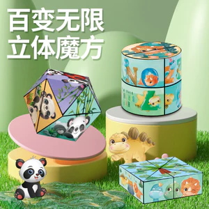 Đa dạng Vô hạn Khối Rubik ba chiều Khối xây dựng tư duy không gian hình học Khối xây dựng Đồ chơi giáo dục cho trẻ em