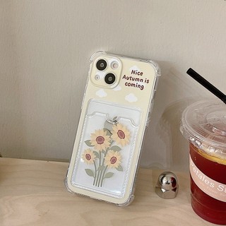 Dành Cho IPhone 17 16 15 14 13 12 11Pro Max X XR XS Max 7 8 Plus Hoa hướng dương hoa thẻ trường hợp điện thoại