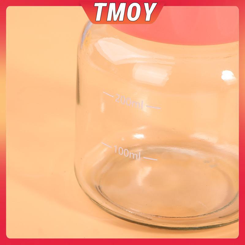 TMOY Bình Nước Thủy Tinh Mini 300ml Mini Cà Phê Nước Trà Sữa Có Cân Di Động Cho Trẻ Em Có Thể Tái Sử Dụng Uống TMOY
