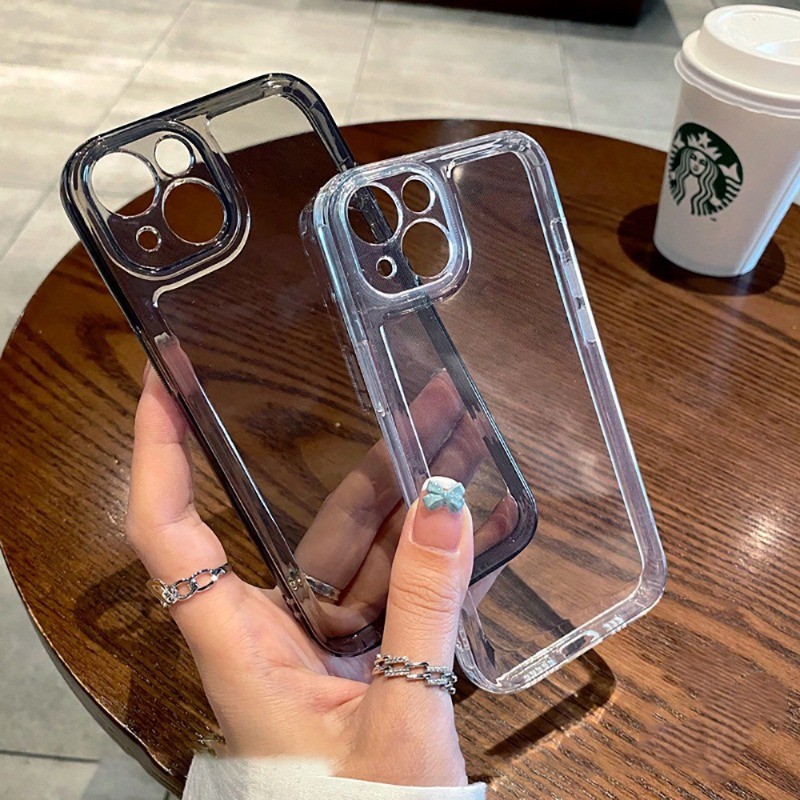 Ốp lưng iPhone cao cấp trong suốt, chống sốc, bảo vệ camera - Dành cho iP 7/8/X/XS/11/12/13/14/15/16/17/Plus/Pro/Max/Air