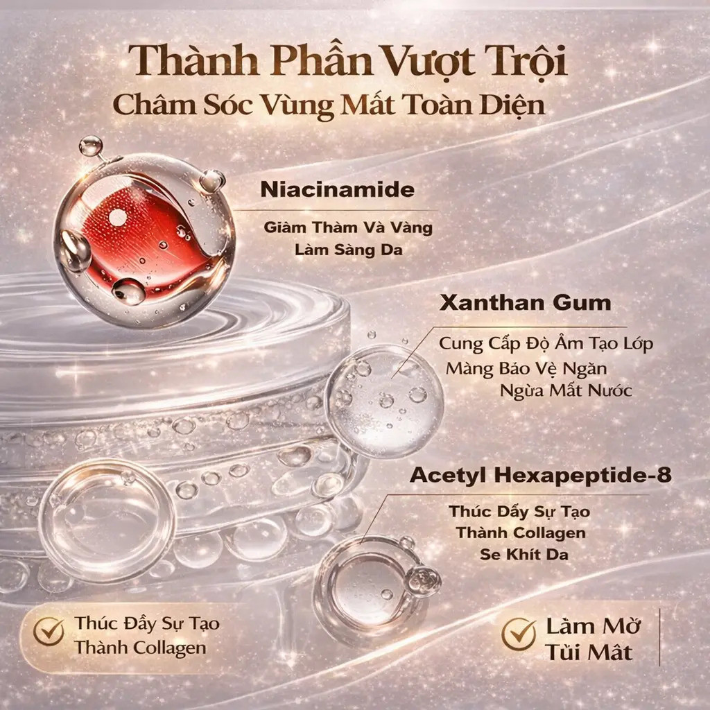 VN có bí mật về đôi mắt sáng khỏe mạnh! Giảm quầng thâm, túi mắt, nếp nhăn, nâng da săn chắc chỉ cần một miếng dán! --FB