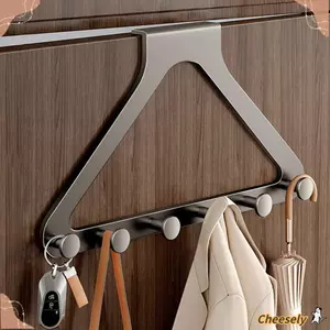 Móc treo cổ, Móc cửa không dấu vết không đục lỗ, Móc treo quần áo treo tường hình tam giác di động