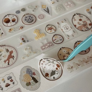 Washi tape PET tape bế viền Yier Splendor Spring