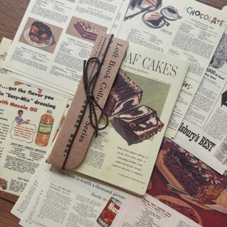 Set giấy báo tiếng Nhật retro trang trí junk-journal