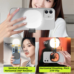 Đèn LED từ tính 3 trong 1 Đèn Selfie Video đa năng cho phát trực tiếp