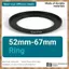 Bộ lọc ống kính thay thế máy ảnh 52mm-67mm Bộ chuyển đổi vòng nâng lên