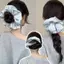 Scrunchie satin lớn jumbo co giãn, phù hợp làm dây buộc tóc hoặc dùng khi ngủ