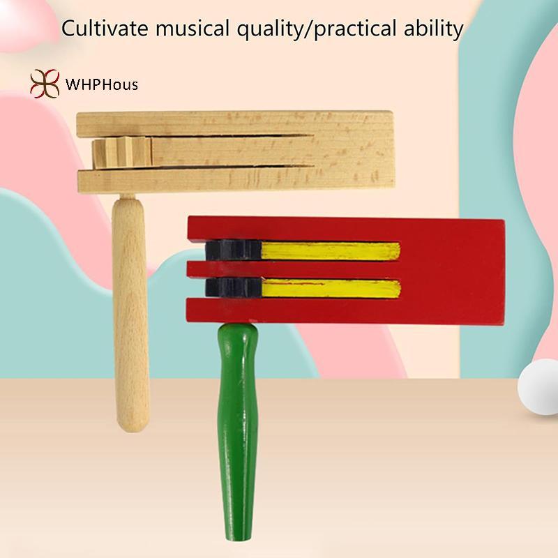 < WHPHous-t > Soundboard Giáo Dục Cho Trẻ Em Gỗ Castanets Mexico Matraca Trẻ Em Bộ gõ Gỗ Ratchet Máy tạo tiếng ồn Đẹp