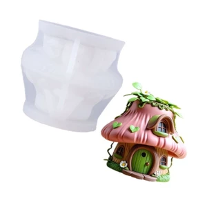 Treeling Mushroom House Khuôn Silicon Thích Hợp Để Tạo Nghệ Thuật Nhựa