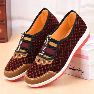 Giày vải Bắc Kinh cũ NOOKSTORY, Giày vải miệng tròn thông thường, Giày đế bằng thông thường thoáng khí Bắc Kinh cũ Xuân Thu Đông