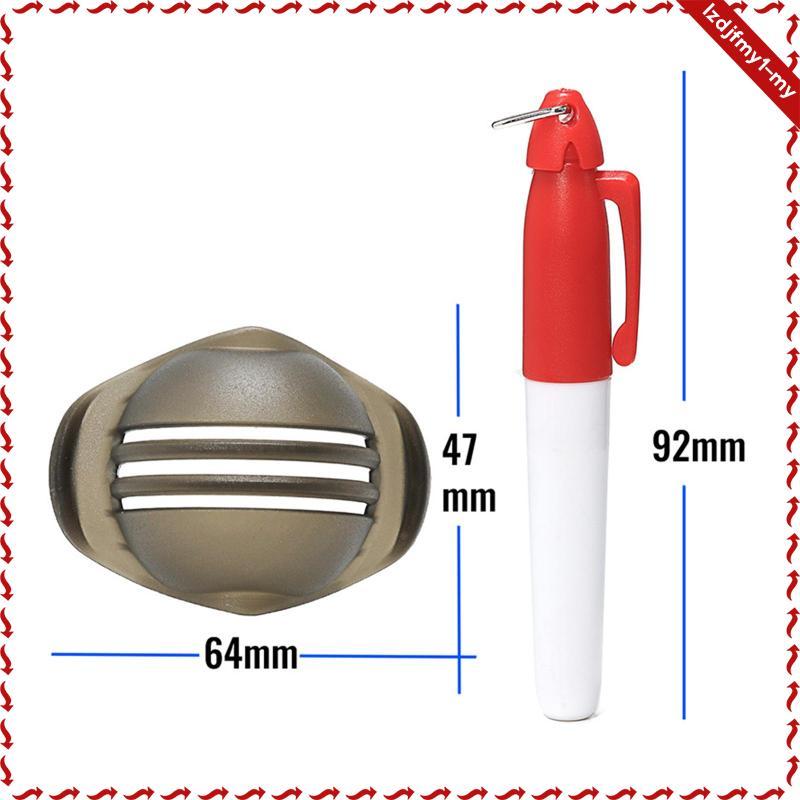 Leipupa 2 Chiếc Golf Bóng Đánh Dấu Bộ 2 Bút Dòng Vẽ Đường Huấn Luyện Căn Chỉnh Đánh Dấu Dụng Cụ Cho Đường Thẳng Định Vị Nữ