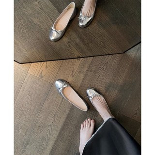 Giày ba lê hình tam giác mềm Bow Flat Commuter
