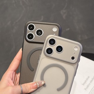 Ốp Điện Thoại TPU Từ Tính Siêu Mỏng Cho iPhone 17 16 15 14 13 12 Pro Promax 17 Air 16 15 14 Plus 11 Chống Trơn Trượt Chống Rơi Chống Vân Tay Thời Trang Đơn Giản