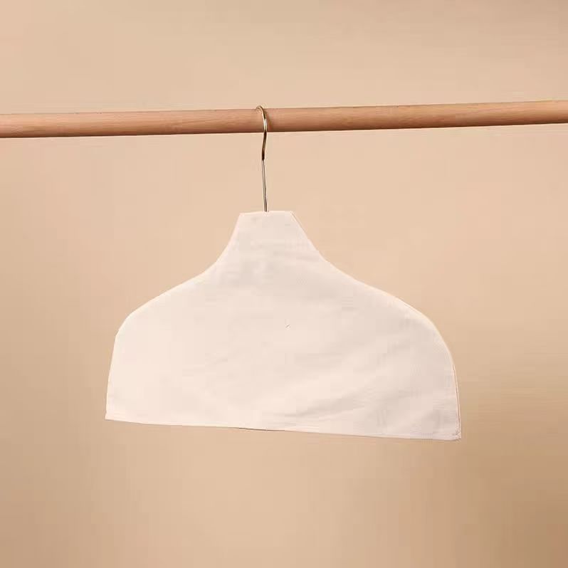 Cửa Hàng Quần Áo Móc Treo Chống Trơn Trượt Vỏ Vải Lanh Cotton Móc Treo Gỗ Vải Áo Len Cashmere Áo Liền Mạch Vải Bao SI38