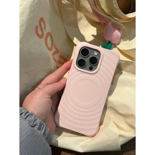 Ốp Silicon Sang Trọng Cho IPhone 16 15 11 14 13 12 Pro Max Ốp Sạc Không Dây Từ Tính Chống Sốc