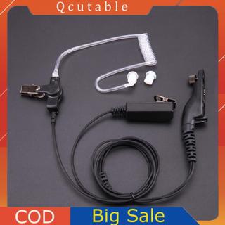 Bảo vệ bức xạ âm thanh Tai nghe chống bức xạ Ống khí Tai nghe rảnh tay có micrô Điều khiển âm lượng Móc tai